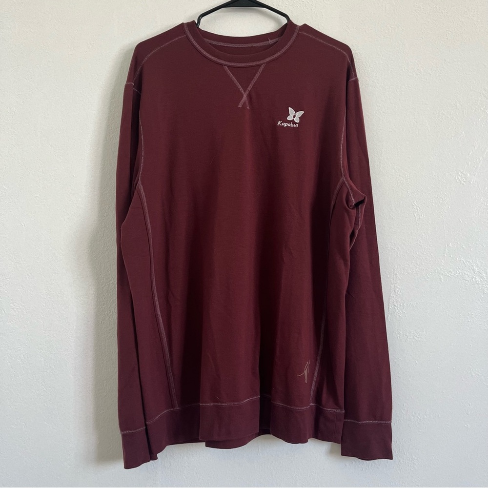 Kapalua Golf - Toes on the Nose Growler Maroon Long Sleeve Crew Size XL